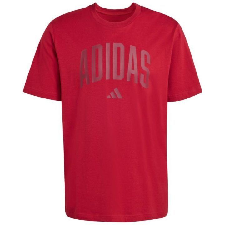 Vyriški medvilniniai marškinėliai adidas Collegiate Lineage, raudoni