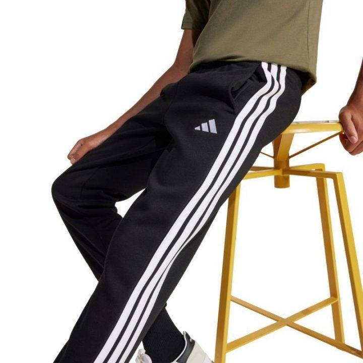 Vaikiškos medvilninės kelnės adidas Essentials, juodos
