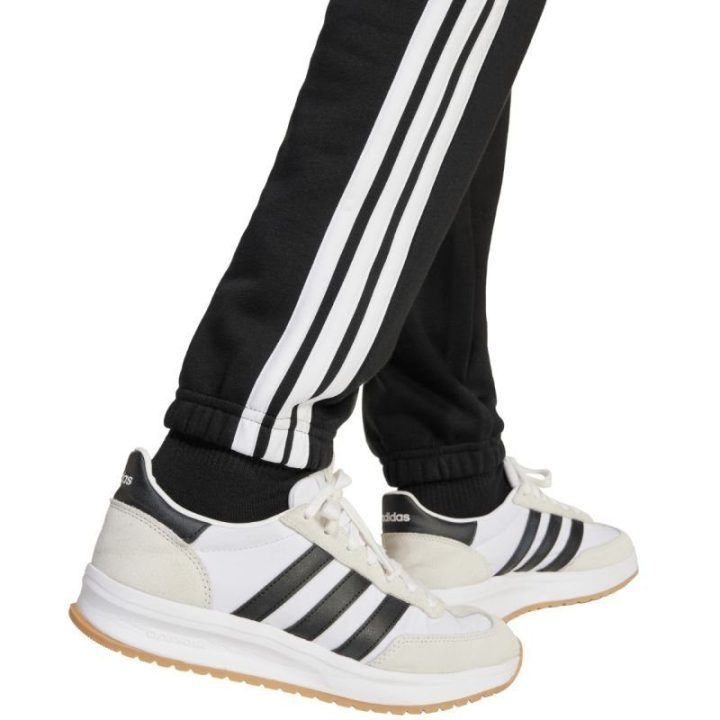 Vaikiškos medvilninės kelnės adidas Essentials, juodos
