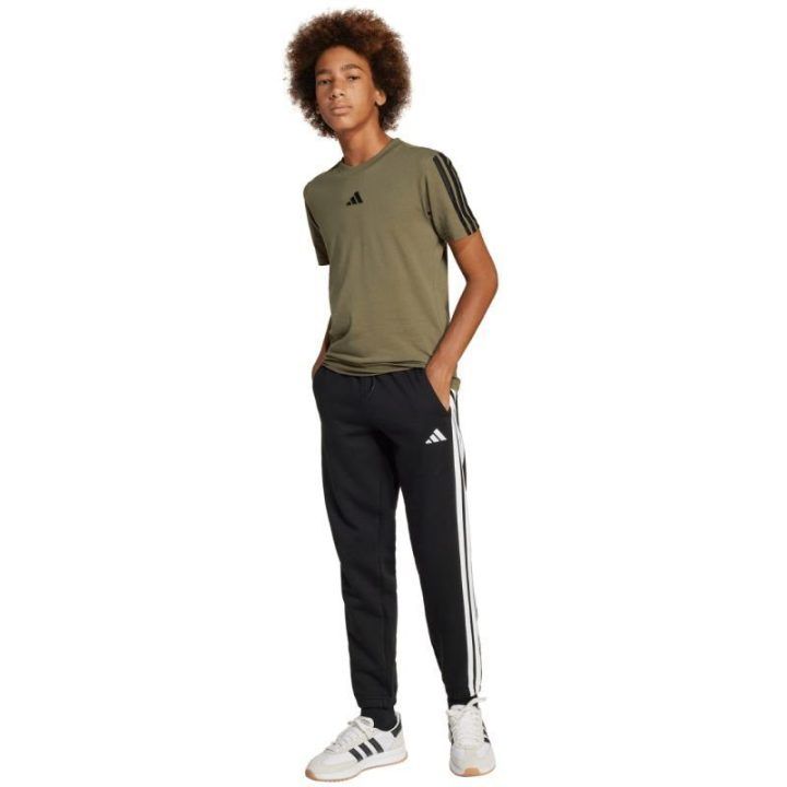 Vaikiškos medvilninės kelnės adidas Essentials, juodos
