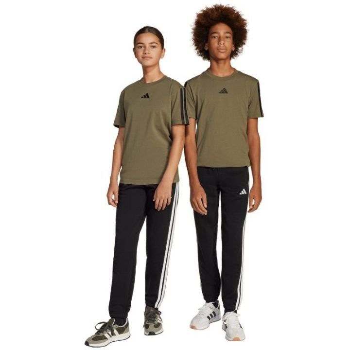 Vaikiškos medvilninės kelnės adidas Essentials, juodos