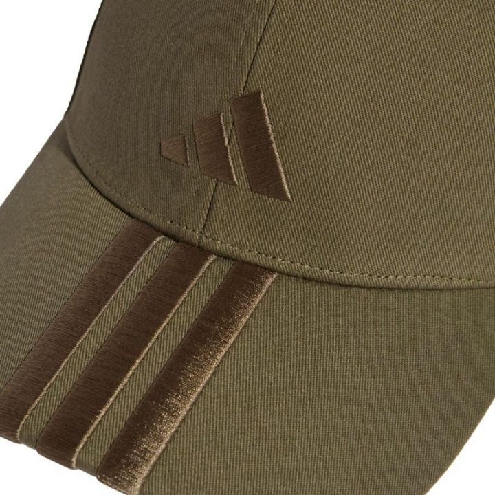 Kepurė su snapeliu adidas 3-Stripes New Logo Baseball, alyvuogių