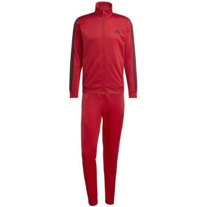 Vyriškas sportinis kostiumas su užtrauktuku adidas Dayready, raudonas