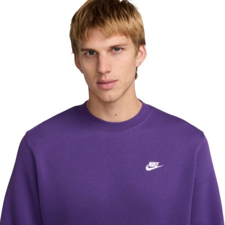 Vyriškas medvilninis džemperis Nike Club BB, violetinis