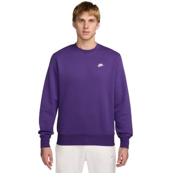 Vyriškas medvilninis džemperis Nike Club BB, violetinis