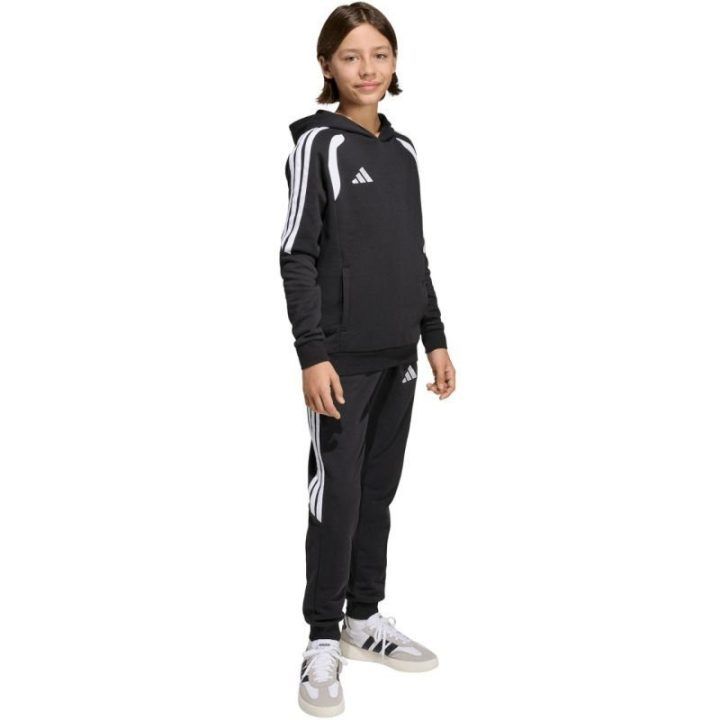 Vaikiškos medvilninės kelnės adidas Tiro 26 League Sweat, juodos