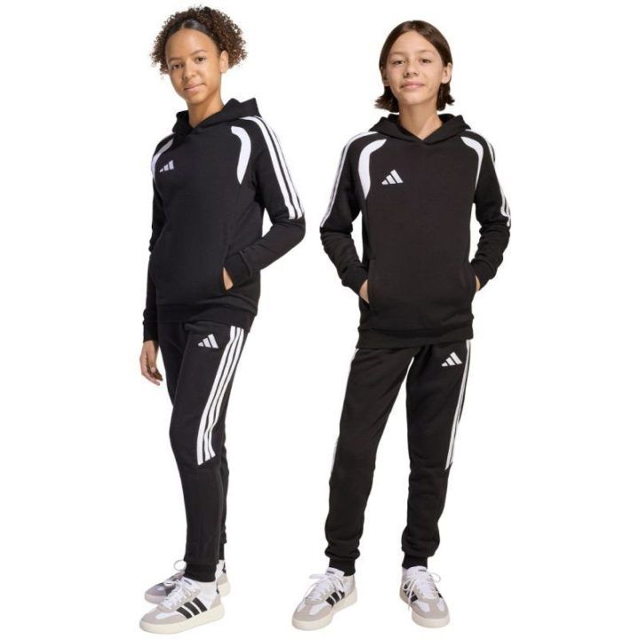 Vaikiškos medvilninės kelnės adidas Tiro 26 League Sweat, juodos