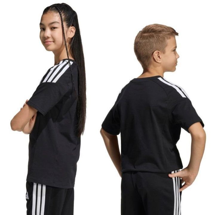 Vaikiški medvilniniai marškinėliai adidas Tiro 26 League Tee, juodi