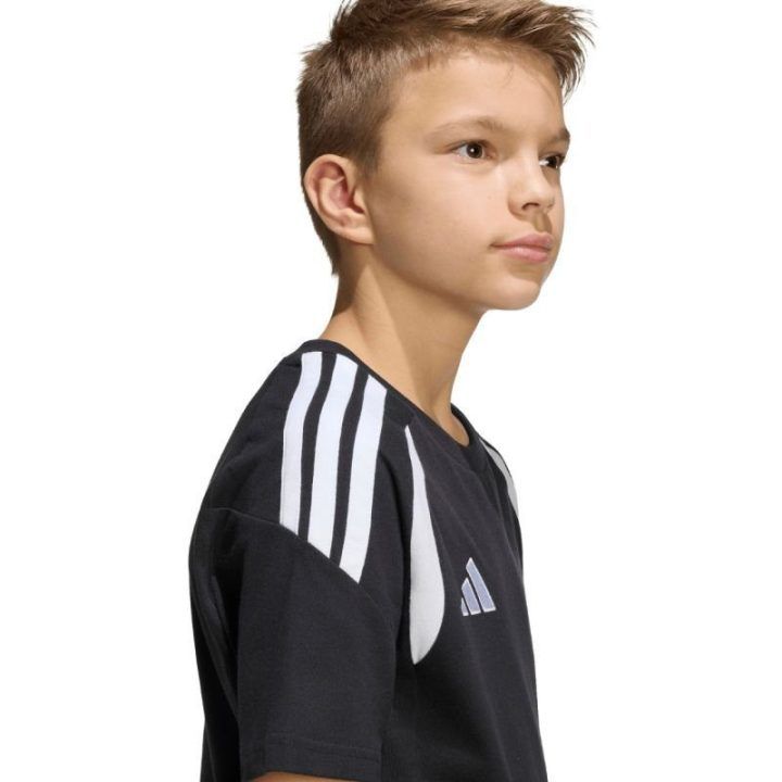 Vaikiški medvilniniai marškinėliai adidas Tiro 26 League Tee, juodi