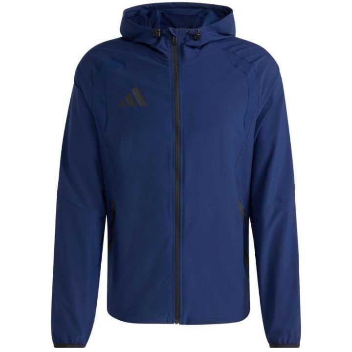 Vyriška striukė su gobtuvu adidas Tiro 26 Travel, tamsiai mėlyna