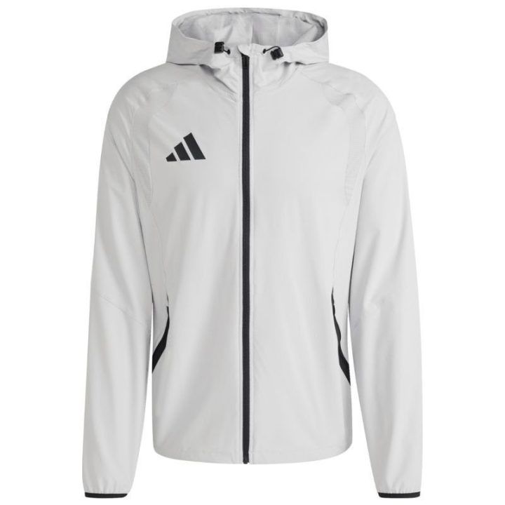 Vyriška vėjo striukė adidas Tiro 26 Travel, šviesiai pilka