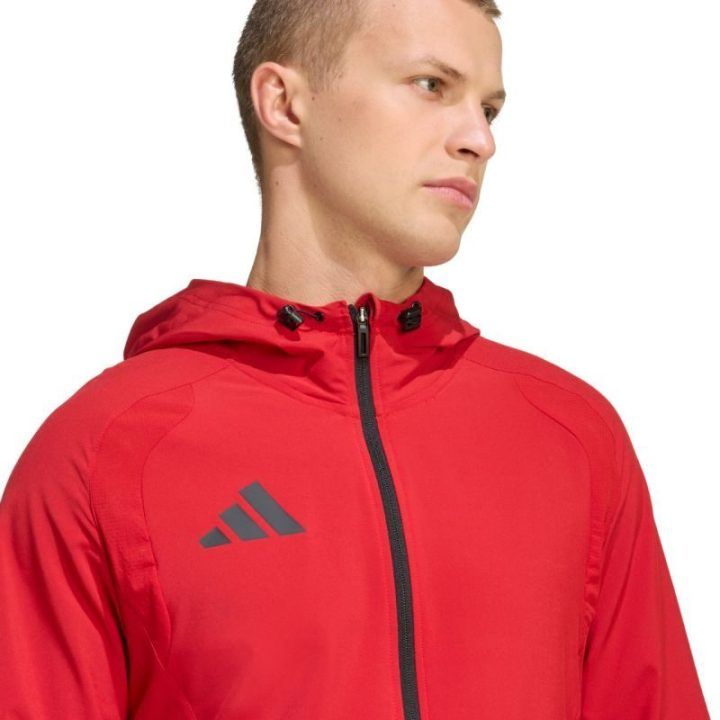 Vyriška striukė nuo vėjo adidas Tiro 26 Travel, raudona