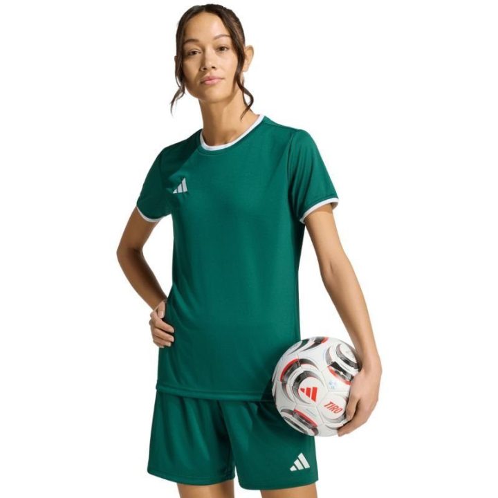Moteriški sportiniai marškinėliai adidas Entrada 26, žali