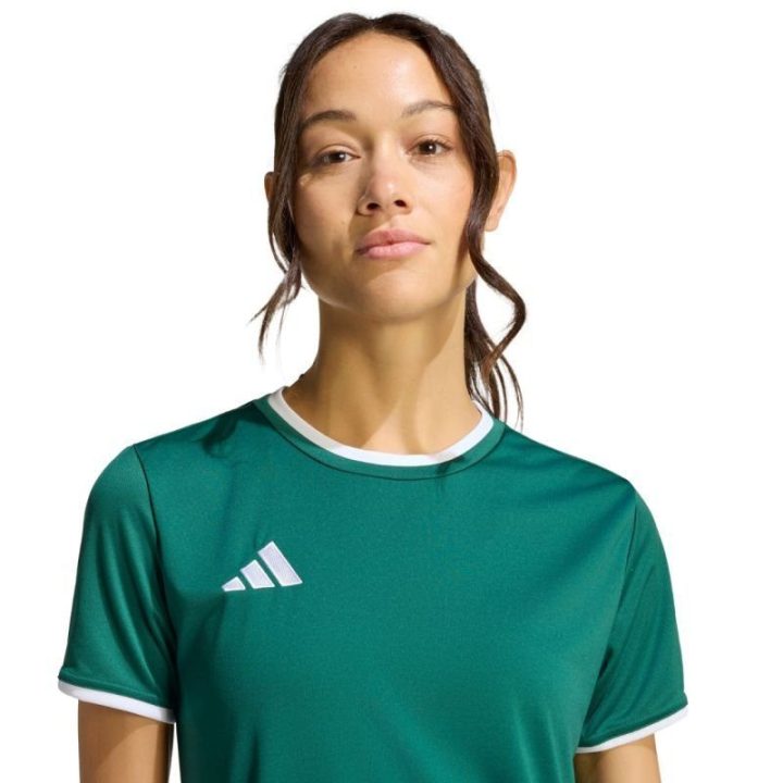 Moteriški sportiniai marškinėliai adidas Entrada 26, žali