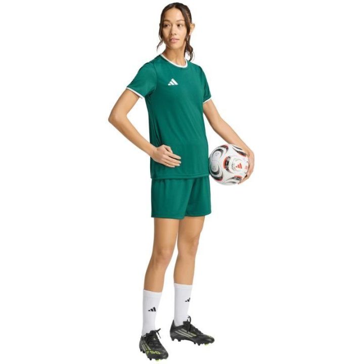 Moteriški sportiniai marškinėliai adidas Entrada 26, žali