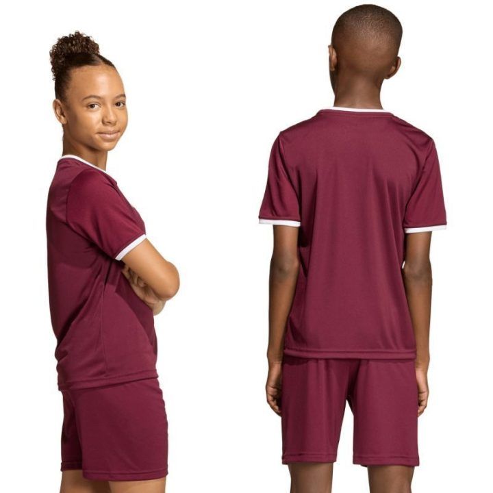 Vaikiški futbolo marškinėliai adidas Entrada 26, bordo