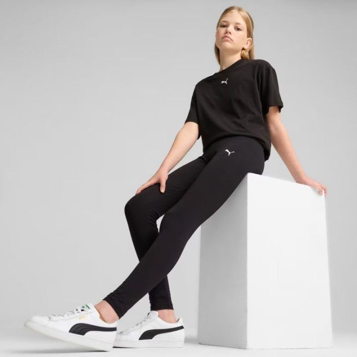 Vaikiškos medvilninės tamprės Puma Ess, juodos