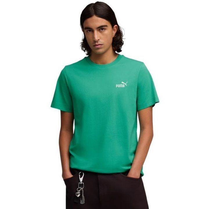 Vyriški medvilniniai marškinėliai Puma ESS Small No.1 Logo, žali