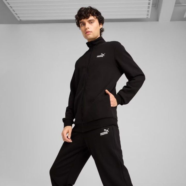 Vyriškas medvilninis sportinis kostiumas Puma ESS Sweat Suit, juodas