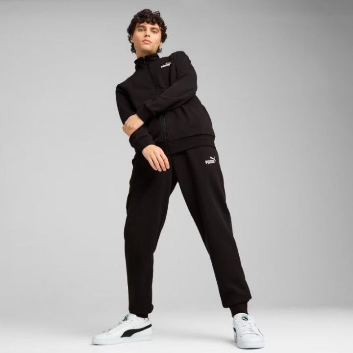 Vyriškas medvilninis sportinis kostiumas Puma ESS Sweat Suit, juodas