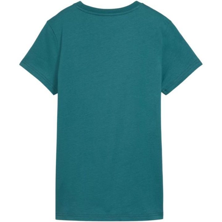 Moteriški medvilniniai marškinėliai Puma ESS Small No.1 Logo, žali