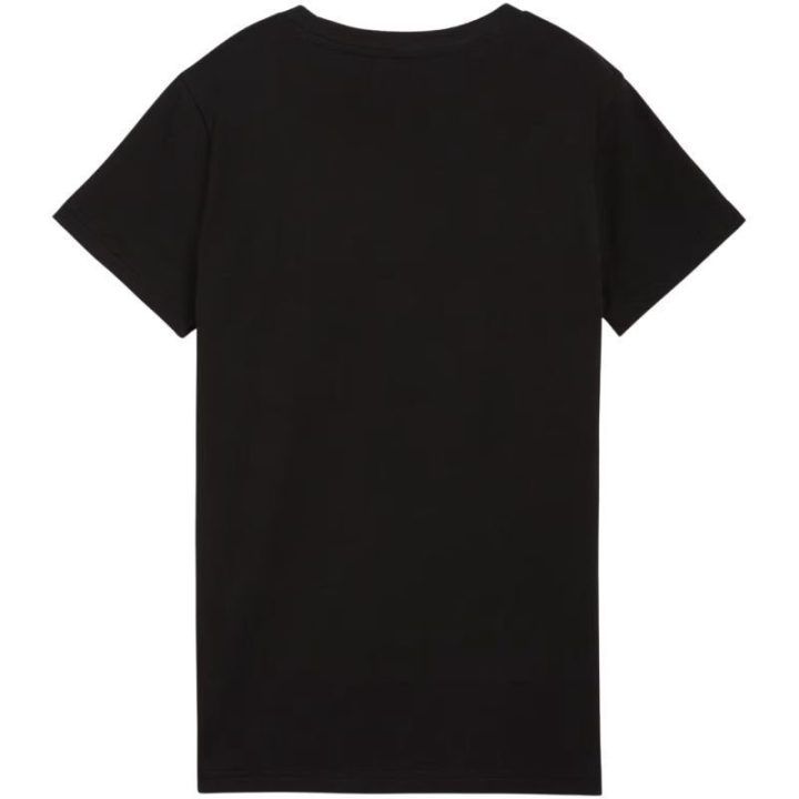 Moteriški medvilniniai marškinėliai Puma ESS Script Tee, juodi
