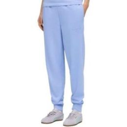 Moteriškos medvilninės kelnės Puma ESS Script Comfort, mėlynos