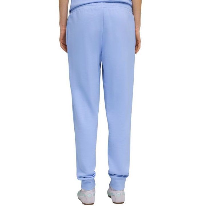 Moteriškos medvilninės kelnės Puma ESS Script Comfort, mėlynos