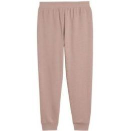 Moteriškos medvilninės kelnės Puma ESS Script Comfort, pudros rožinės