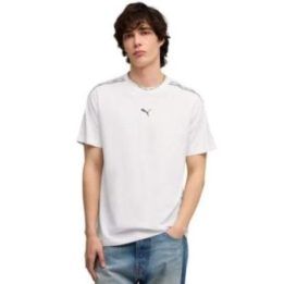 Vyriški medvilniniai marškinėliai Puma Tape Tee, balti