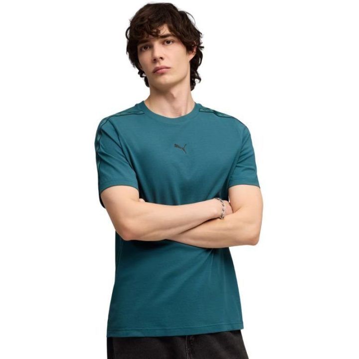 Vyriški medvilniniai marškinėliai Puma Tape Tee, turkio