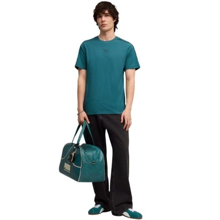 Vyriški medvilniniai marškinėliai Puma Tape Tee, turkio