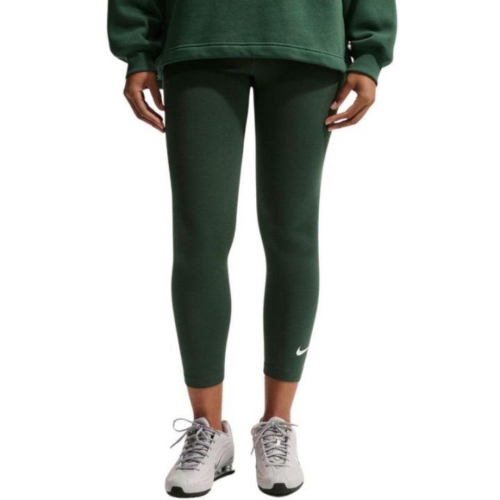 Moteriškos 7/8 tamprės su medvilne Nike Sportswear Classic, žalios