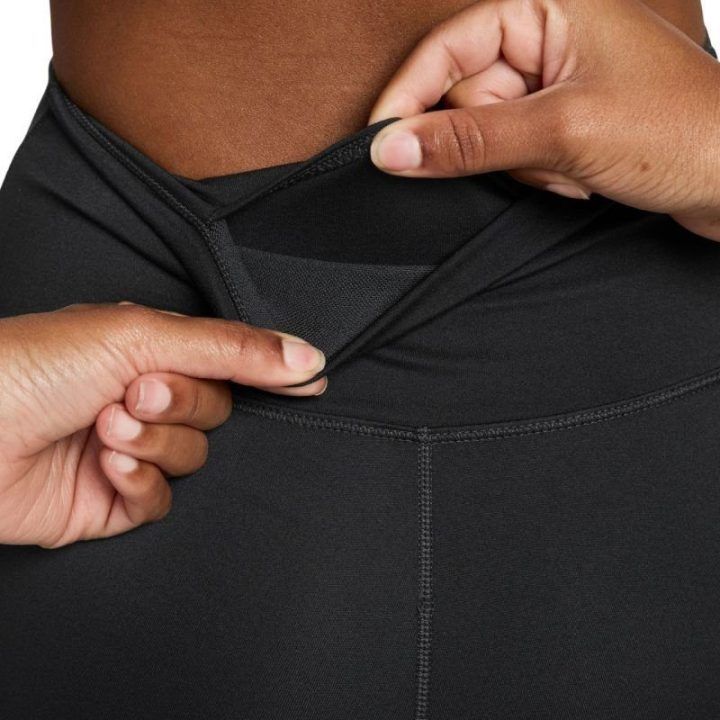 Moteriškos tamprės be priekinės siūlės Nike One Seamless Front, juodos