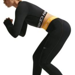 Moteriškos treniruočių tamprės su Dri-FIT Nike Pro, juodos