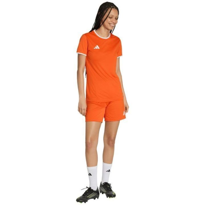 Moteriški sportiniai šortai adidas Entrada 26, oranžiniai