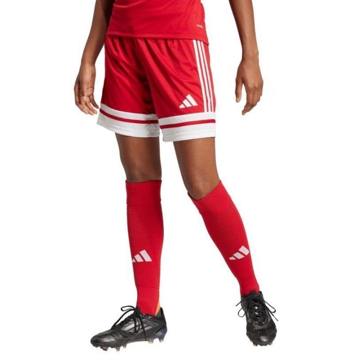 Moteriški šortai su raišteliu adidas Squadra 25, raudoni