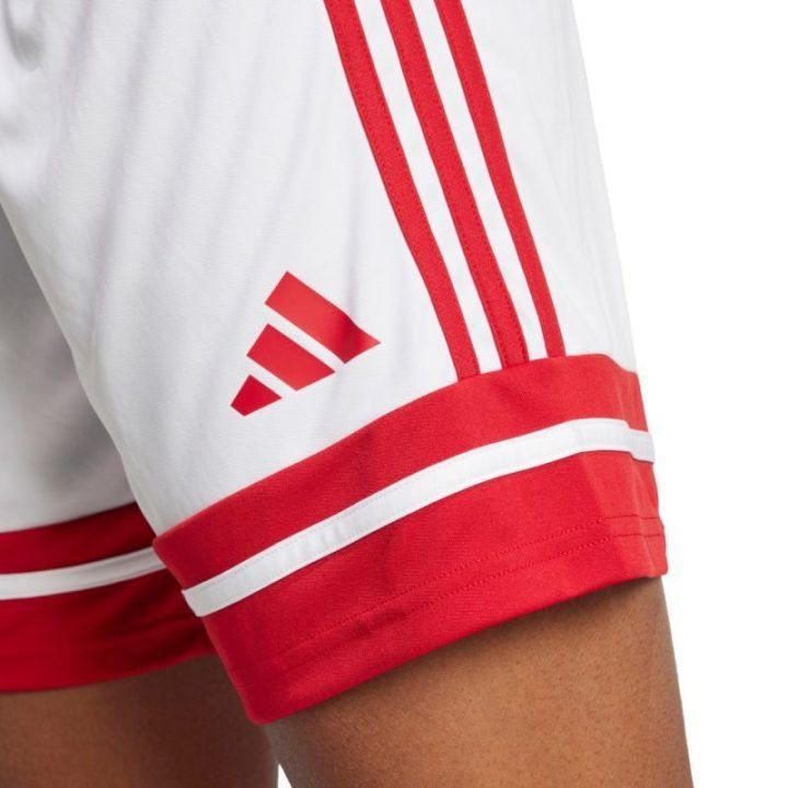Moteriški treniruočių šortai adidas Squadra 25, balti ir raudoni