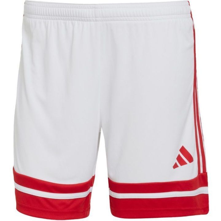 Moteriški treniruočių šortai adidas Squadra 25, balti ir raudoni