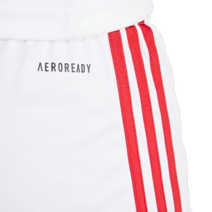 Moteriški treniruočių šortai adidas Squadra 25, balti ir raudoni