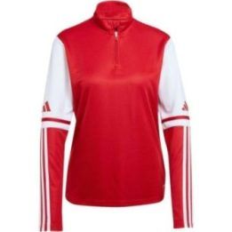 Moteriškas sportinis džemperis su pusiau užtrauktuku adidas Squadra 25, raudonas