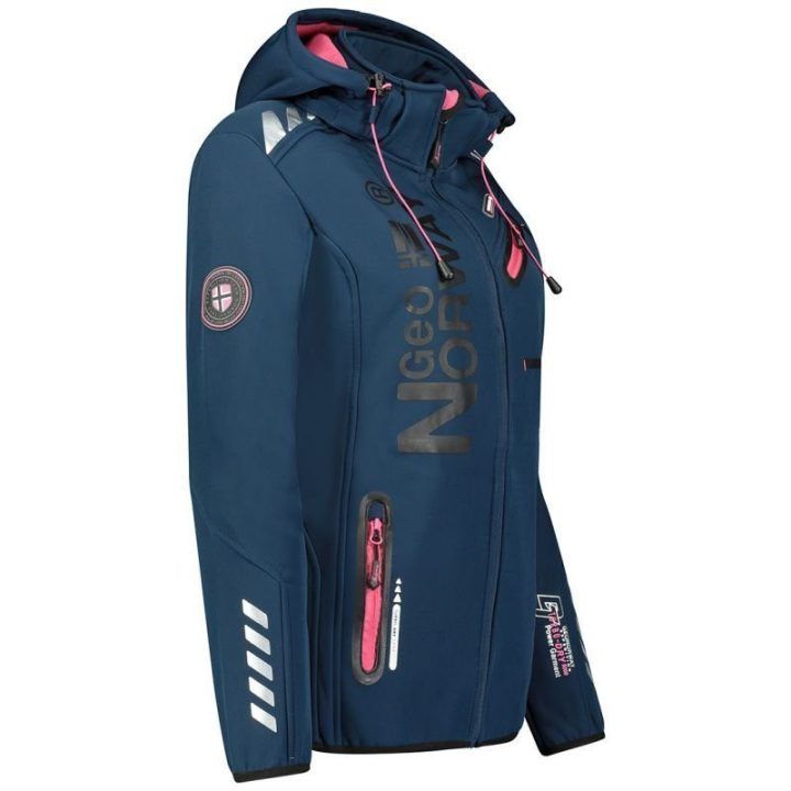 Moteriškas džemperis Geographical Norway, tamsiai mėlynas ir rožinis