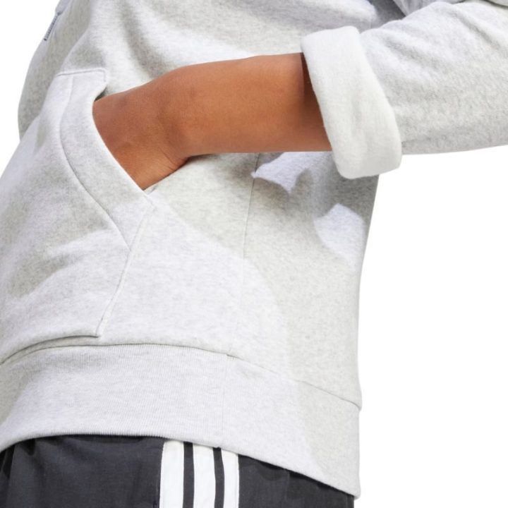 Moteriškas džemperis su gobtuvu adidas Essentials, šviesiai pilkas