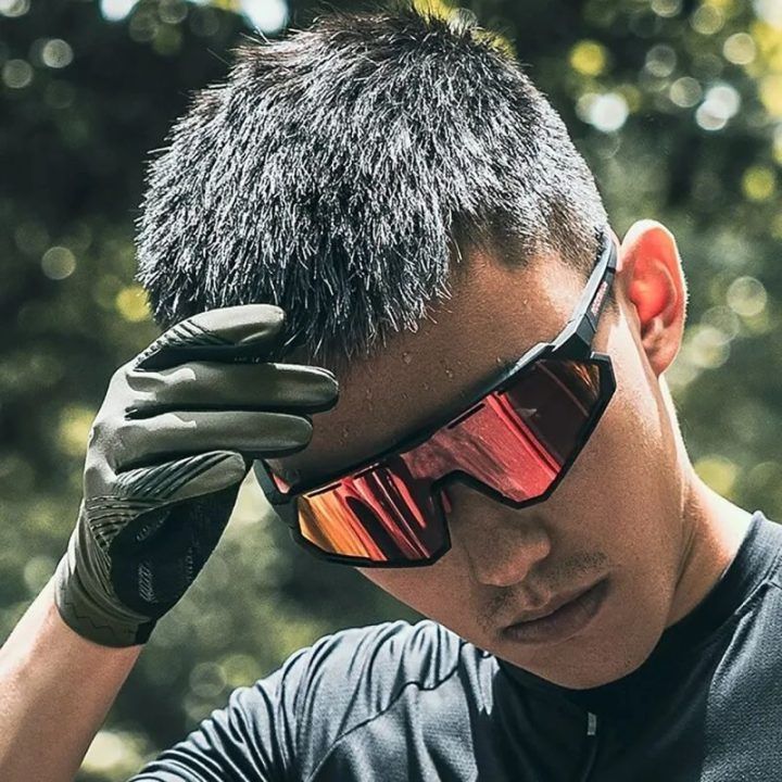 Dviračių pirštinės su SBR paminkštinimu Rockbros, juodos ir žalios