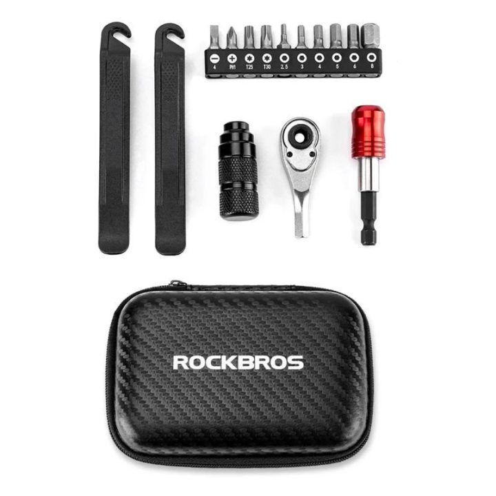 Dviračių remonto įrankių rinkinys Rockbros 43210049001, juodas