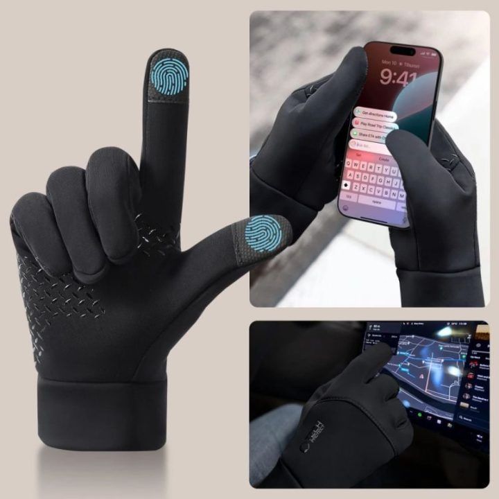 Pirštinės su jutikliniais galiukais Tech-Protect WG01, juodos