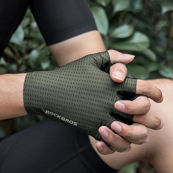 Dviratininko pirštinės Rockbros Rockbros16220041004, žalios