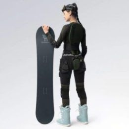 Uniseks klubų apsaugos šortai Qunature Ski Advanced, juodi