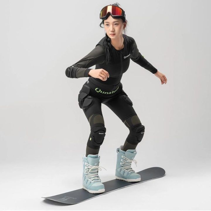 Uniseks klubų apsaugos šortai Qunature Ski Advanced, juodi