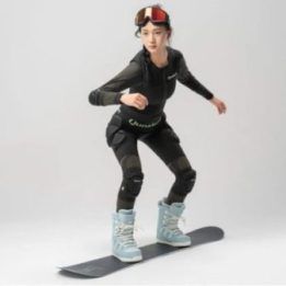Uniseks klubų apsaugos šortai Qunature Ski Advanced, juodi, XL